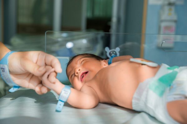 Healthcare professional undergoing the neonatal resuscitation program in Stockton, CA